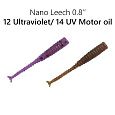 Силиконовые приманки Nano Leech 0.8" 97-20-12/14-6