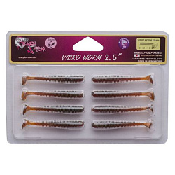 Силиконовые приманки Vibro worm 2.5'' 81-65-14-6 кальмар