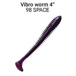 Силиконовые приманки Vibro Worm 4'' 75-100-98-6 кальмар