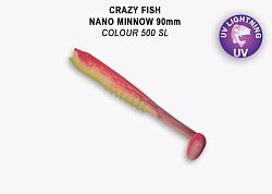 Силиконовые приманки Nano minnow 3.5" 54-90-500SL-7-F креветка+кальмар