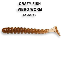 Силиконовые приманки Vibro worm 2" 3-50-8-4 креветка