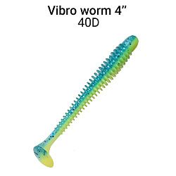 Силиконовые приманки Vibro Worm 4'' 75-100-40d-6 кальмар