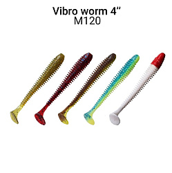 Силиконовые приманки Vibro Worm 4'' 75-100-M120-6 кальмар