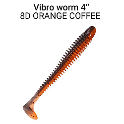 Силиконовые приманки Vibro Worm 4'' 75-100-8d-6 кальмар