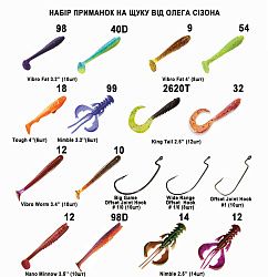 Набір приманок на щуку від Олега Сізона