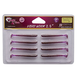 Силиконовые приманки Vibro worm 2.5'' 81-65-12-6 кальмар