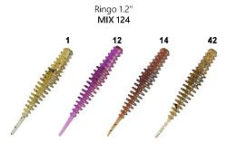 Силиконовые приманки Ringo 1.2" 89-30-M124-6 кальмар