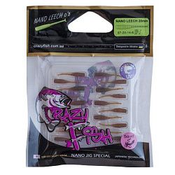 Силиконовые приманки Nano Leech 0.8" 97-20-14-6