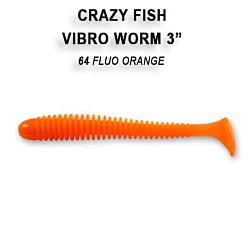 Силиконовые приманки Vibro worm 3" 11-75-64-6 кальмар