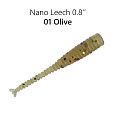 Силиконовые приманки Nano Leech 0.8" 97-20-1-6