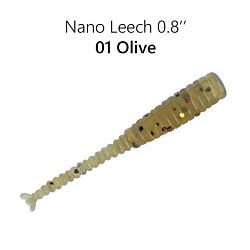 Силиконовые приманки Nano Leech 0.8" 97-20-1-6