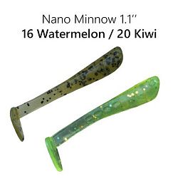 Силиконовые приманки Nano minnow 1.1" 68-27-16/20-5 чеснок
