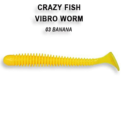 Силиконовые приманки Vibro worm 2" 3-50-3-3 жареная рыба