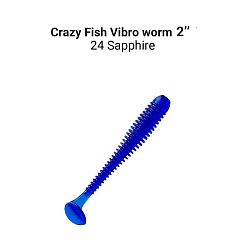 Силиконовые приманки Vibro worm 2" 3-50-24-6 кальмар