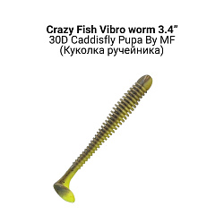 Силиконовые приманки Vibro worm 3.4" 13-85-30d-6-F кальмар