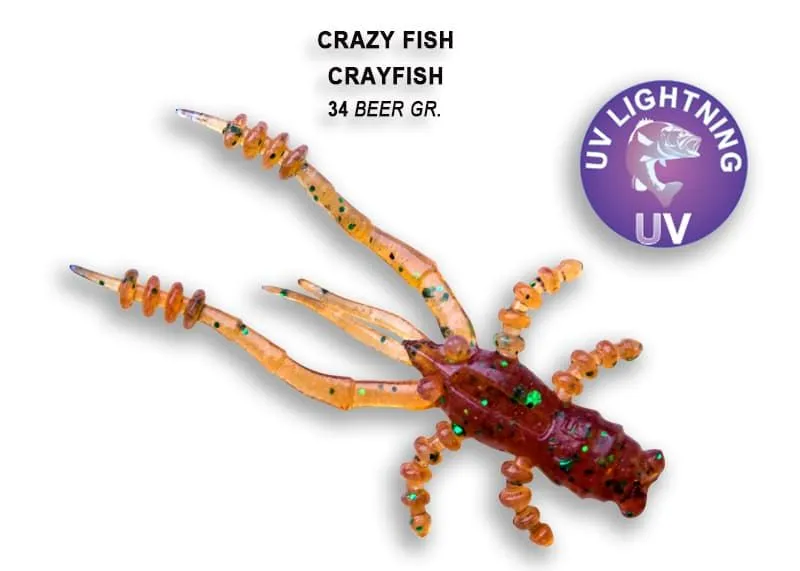 Силиконовые приманки Crayfish 1.8" 26-45-34-6 кальмар