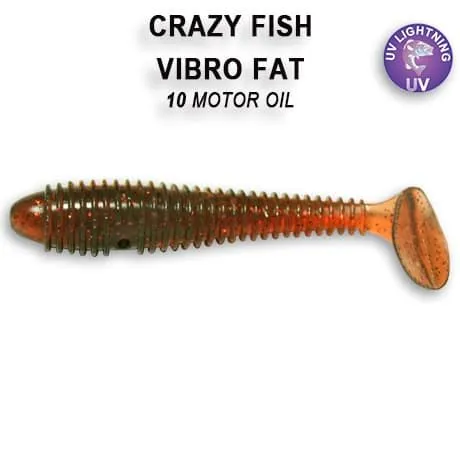 Силиконовые приманки Vibro fat 2.7 1-71-10-1 анис Crazy Fish по