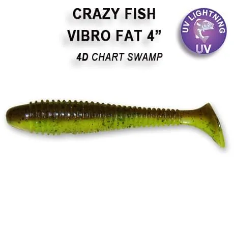 Силиконовые приманки Vibro fat 4 15-100-4d-6 кальмар Crazy Fish