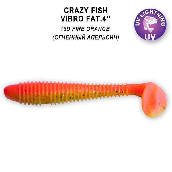 Силиконовые приманки Vibro fat 4 14-100-14-6 кальмар Crazy Fish по лучшим  ценам в Украине - цены 2024