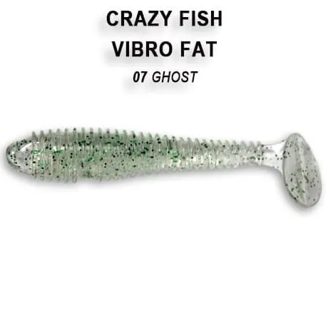 Силиконовые приманки Vibro fat 2.7 1-71-7-2 рыба Crazy Fish по